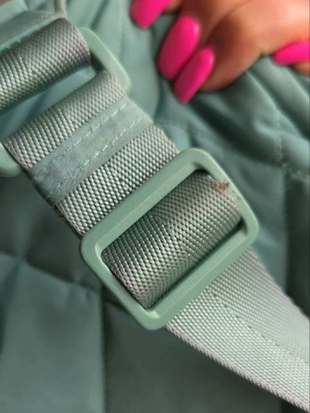 Vera Bradley Quilted Mint Crossbody Backpack